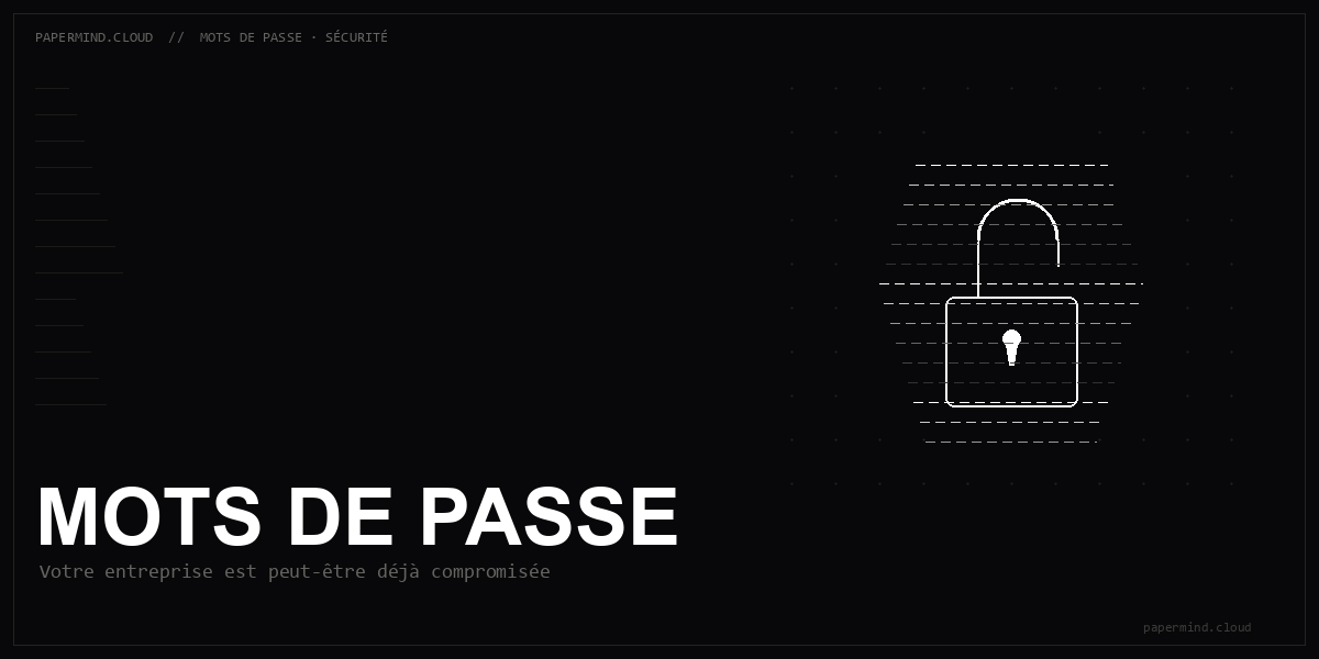 Mots de passe : sécurité en entreprise